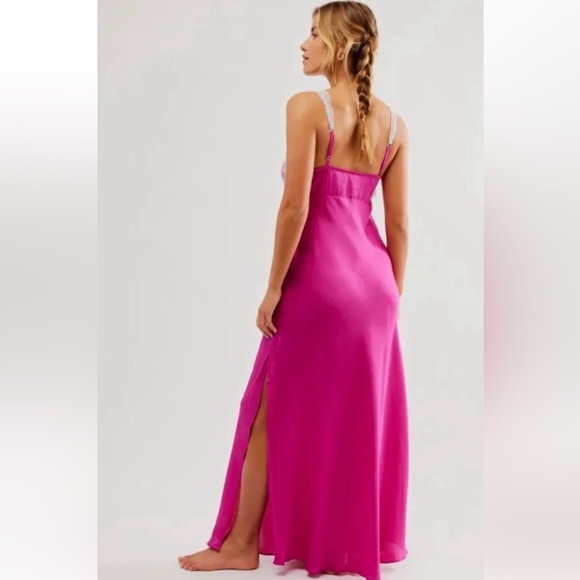 NEW Free People Intimately Countryside Maxi Slip Dress Size Small - Picture 3 of 11